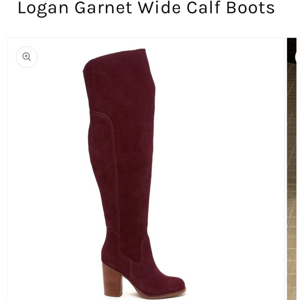 Kelsi Dagger Red Over the Knee Boots